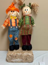 Two Small Scarecrow Decorations