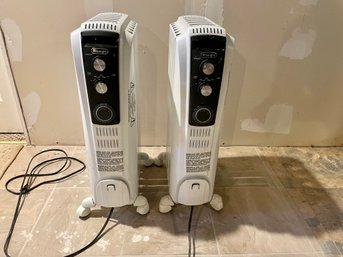 Two DeLonghi Full Room Radiant Portable Heaters, Model TRD40615T