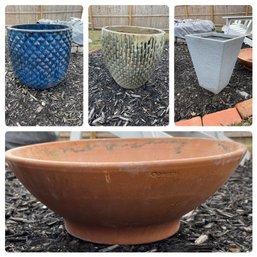 Grouping Of Outdoor Pottery And Ceramics