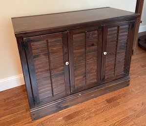 Vintage Wooden Stereo Turntable Record Player Cabinet 40x18.5x30.5'