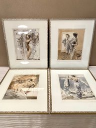 The Female Experience In 4 Steps / Set Of Signed Prints