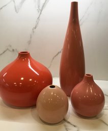 Set Of 4 WEST ELM Vases