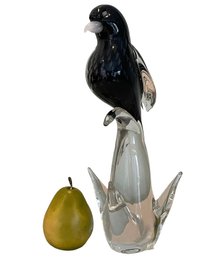 Tall Murano Art Glass Bird 13'