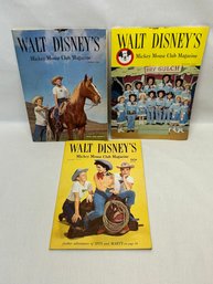 3 1950s Walt Disney Magazines