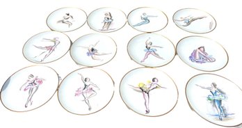 Limoges Hand Painted Ballet Series Plates