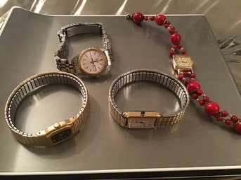 Set Of 4 Woman's Pulsar Watches