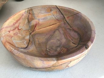 Jasper Bowl, 3LB 10 Oz.  7 Inches  By 6 Inch ,hight 2 Inches