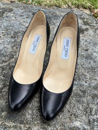 Jimmy Choo Black Leather Pumps Size 37