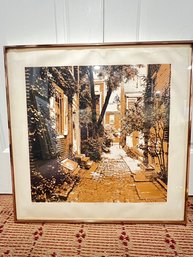 Sepia Toned Framed  Signed And Numbered Print ' The Olde City'