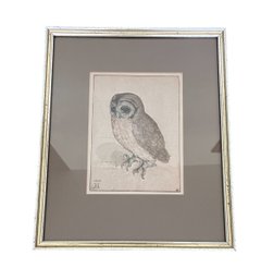 Framed Owl Artwork