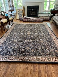 Hand Knotted Wool Carpet - 10'10' X 8