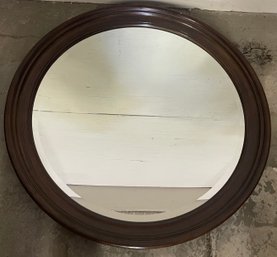 Mirror In Deep Wooden Frame