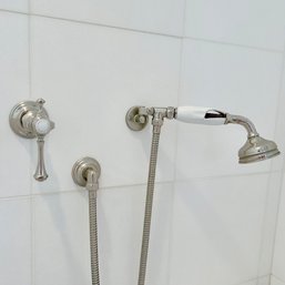 A Waterworks Amelie Polished Nickel Shower Controls - Bath 2A