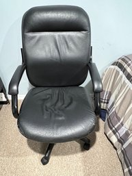 Black Desk Chair, Faux Leather