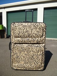 Travel Gear Large Suitcase Tiger Print Rollling And Expandable