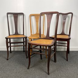 Lot Of 4 Vintage Dining Chairs