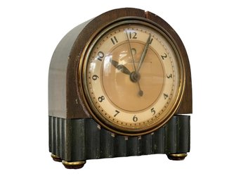 Vintage Telechron Walnut Electric Shelf Clock - Model 3H81, Made In The USA