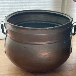 Large Copper Pot With Handles