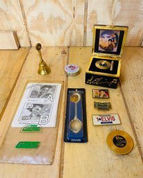 ELVIS Collectibles- Bell, Spoon, Magnets And More