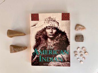 Native American Group With Book And Artifacts