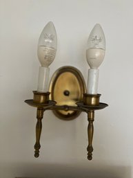 Pair Of Brass Sconces