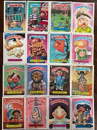 1986 Garbage Pail Kids Sticker Card Lot  All 16 Cards In Picture Are Included In This Lot.  Excel. Cond. Cards