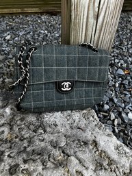 Authentic Chanel Denim Handbag Or Crossbody