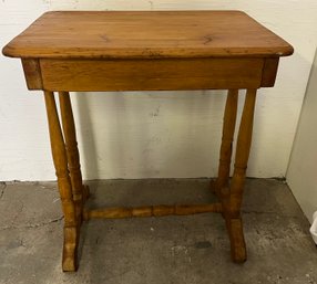 Antique Pine One Drawer Sewing Stand