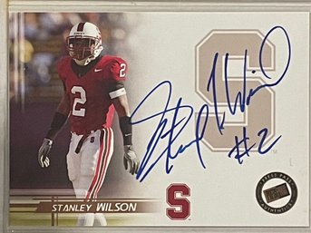 2005 Press Pass Authentics Stanley Wilson Autographed Card