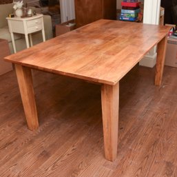 Crate & Barrel Butcher Block Dining Table