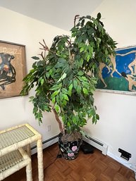 Faux Ficus Tree, NO MAINTENANCE!, Asian Style Planter