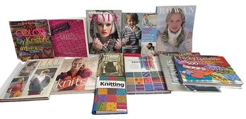 Hardcover And Softcover Books On Knitting And Instructionals
