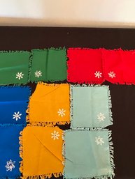 10 Assorted Colored Cloth Napkins