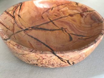 Natural Jasper Candy Bowl, 3 LB 5 Oz, 7 Inch By 6 Inch, 1 1/2 Inch Deep