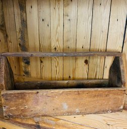 Large Antique Wooden Hand Tool Box
