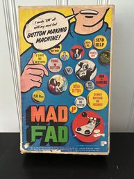 1960s Mad Fad Pin Back Button Maker
