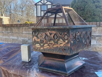 Steel Copper Tone Fire Pit