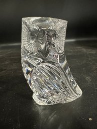 Beautiful Waterford Crystal Owl Paperweight