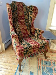 Crushed Velvet Wingback Armchair 31x28x50