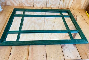 Window Frame Mirror- Green