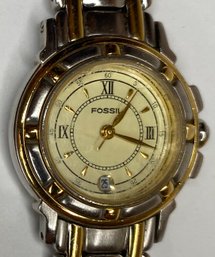 Vintage Fossil Womens Calendar Watch - Made For Nordstrom - ND 3261 - Water Resistant