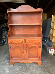 Vintage Willett Golden Beryl Maple Hutch