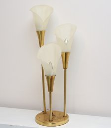 Vintage 1970's Brass Cala Lilly Table Lamp