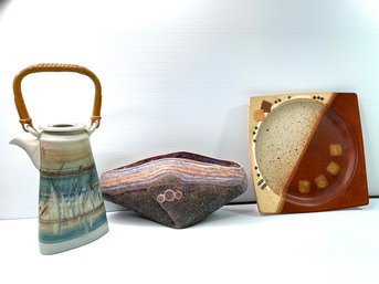 Modern Craft Sculpted Pottery