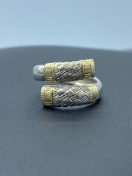 Wallace Sterling Silver Aegean Weave Wrap Ring