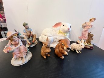 Very Generous Ceramic And Porcelain Lot Mixed Media,