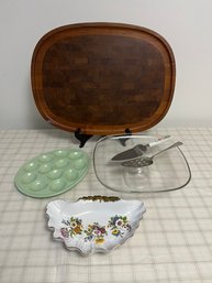 Dansk Cutting Board, Cake Plate, Deviled Egg Dish, Serving Plate & More