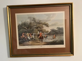 Vintage Hunting Scene, Stag Hunting