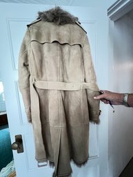 Burberry Of London - Lamb Suede And Shear Fur TRENCH COAT