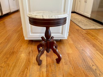 Victorian Round Marble Top Small Table